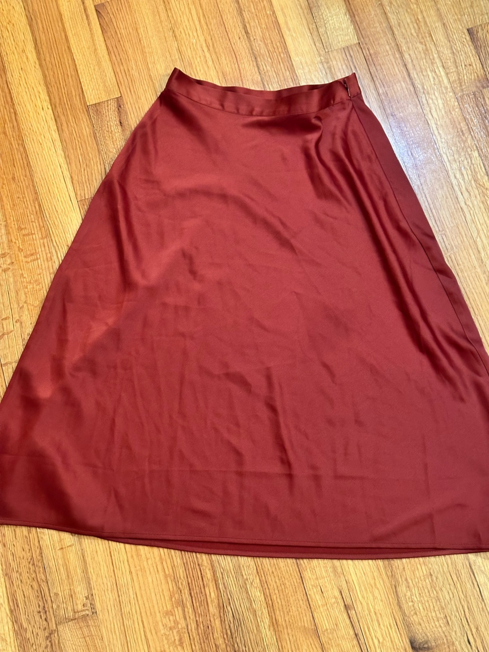H&M  Midi  Skirt Copper Size 4 (j6)